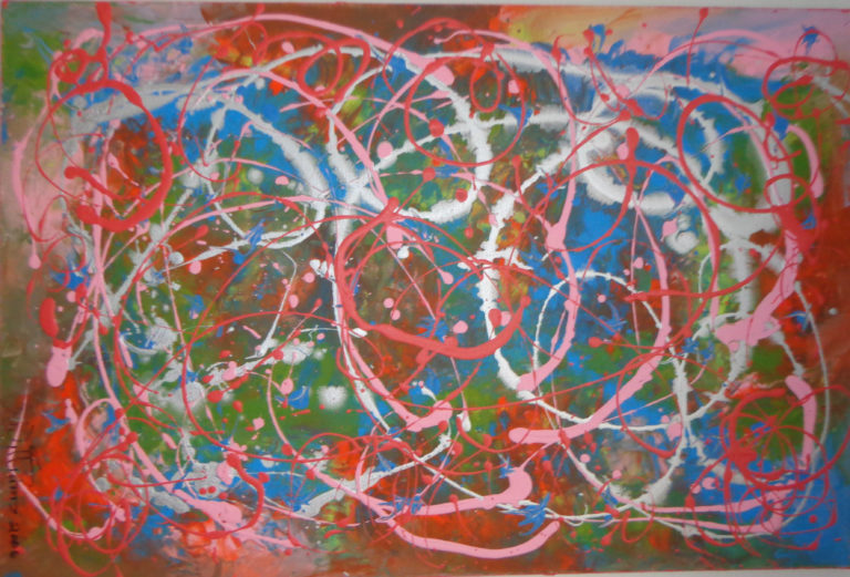Red Spark 24x36 Acrylic on Canvas